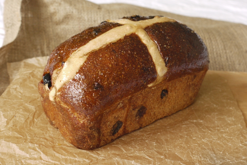 Wholemeal hot cross loaf