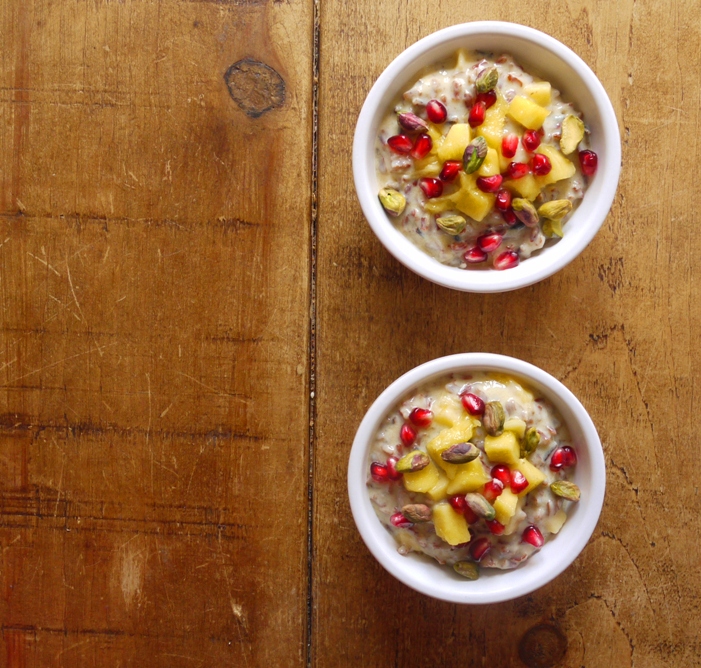 Wild rice mango & coconut bircher muesli 