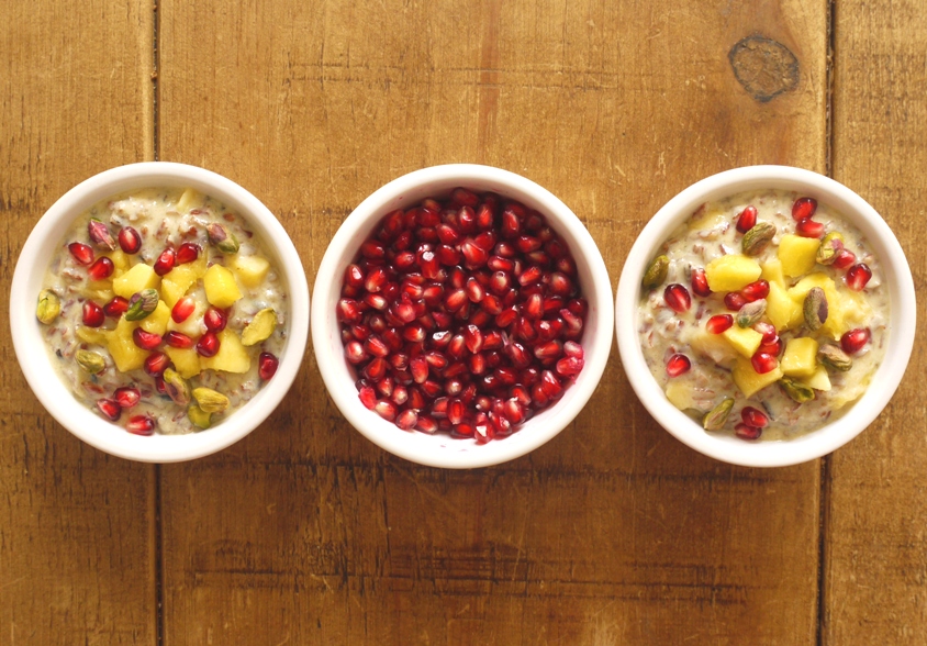 Wild rice mango & coconut bircher muesli 