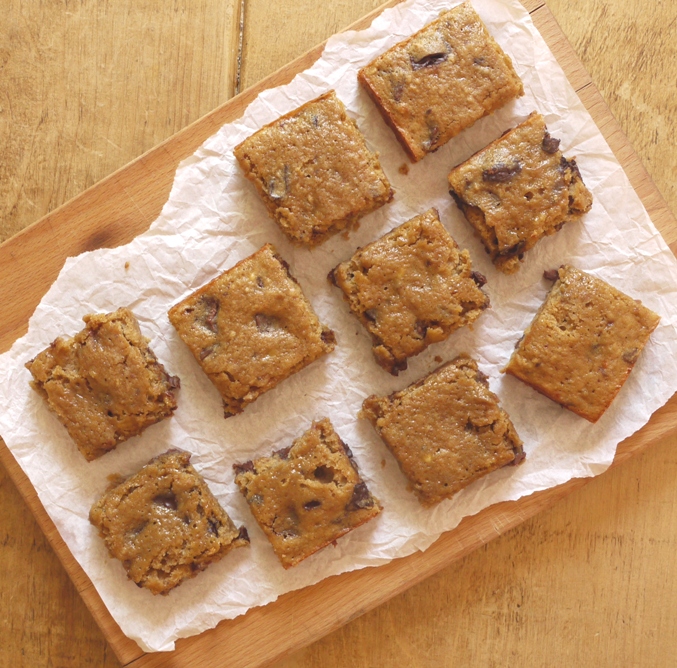 Chocolate Banana Bread Squares 