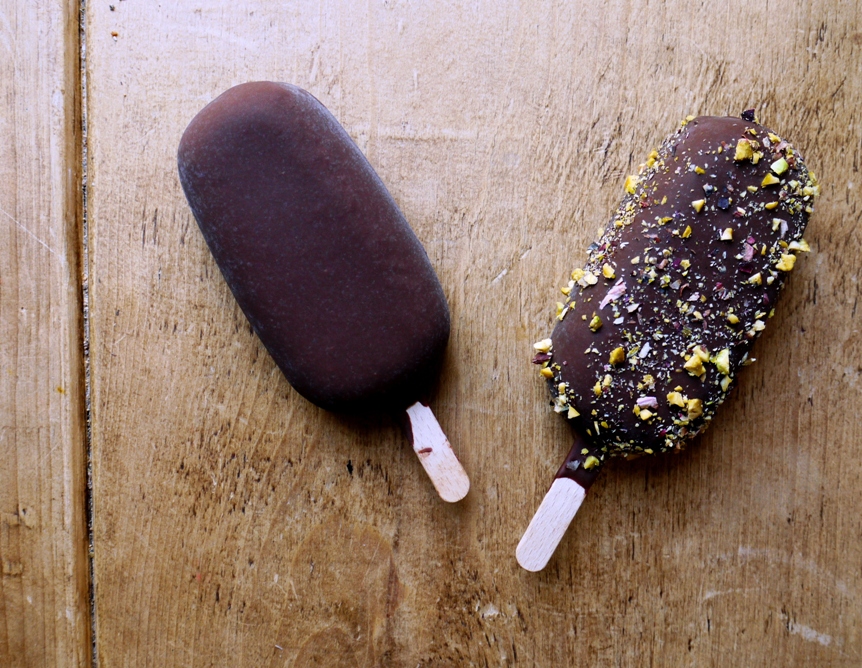 Chocolate Coated Pistachio Ice Cream Bars 