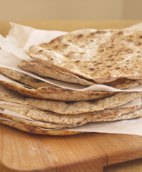 Wholemeal Spelt & Coriander Flatbreads