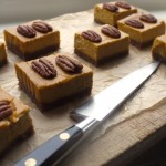 Pumpkin pecan shortbread squares