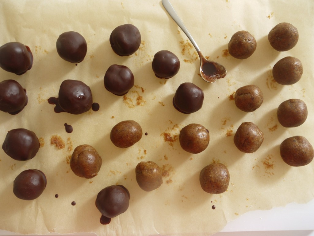 Chocolate Coated Salted Apricot Caramels
