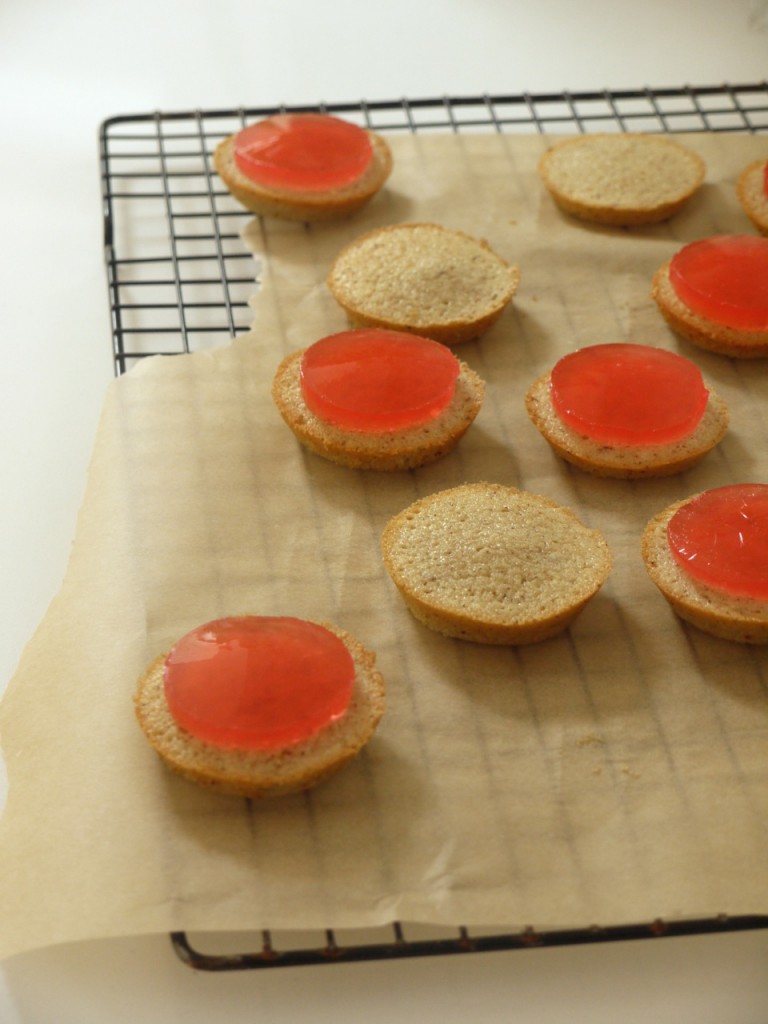 Rhubarb Jaffa Cakes