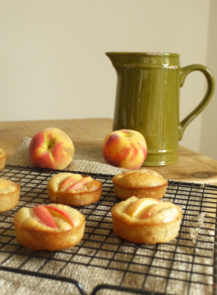 Peach Almond Bun Cakes