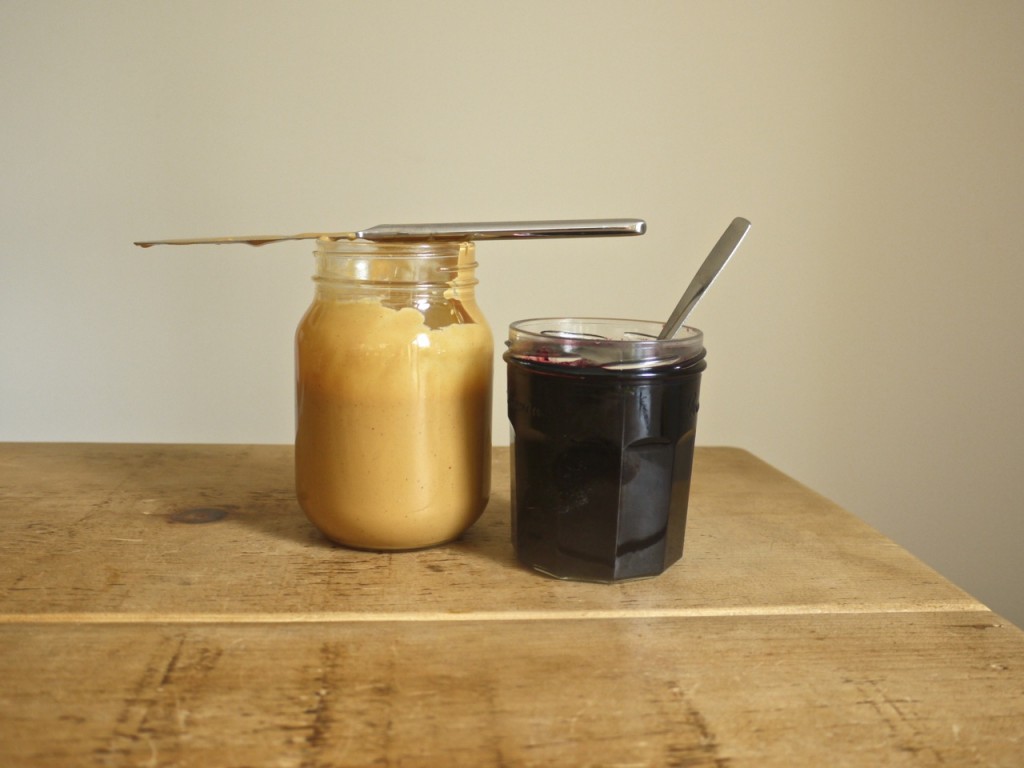 Peanut butter blueberry jam