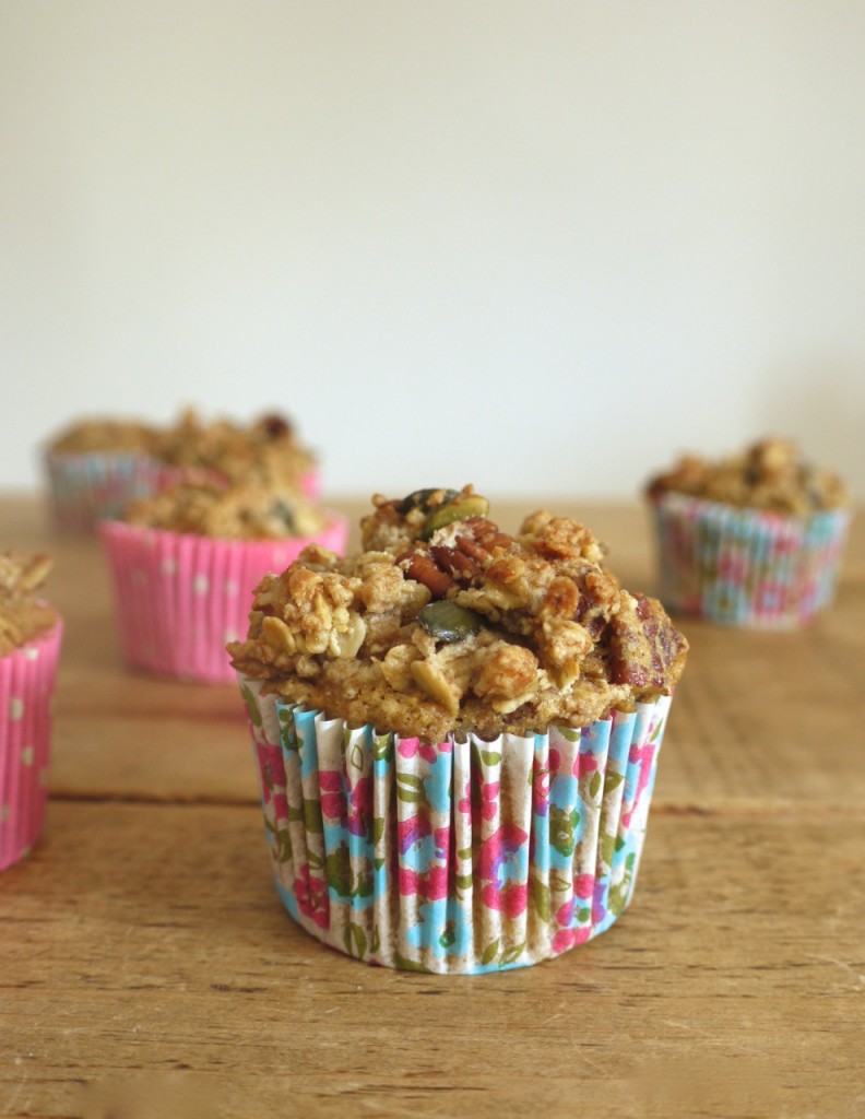 Carrot Apple Crumble Muffin