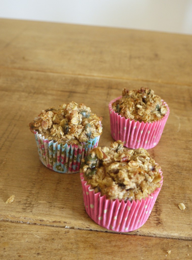 Carrot & Apple Crumble Muffins