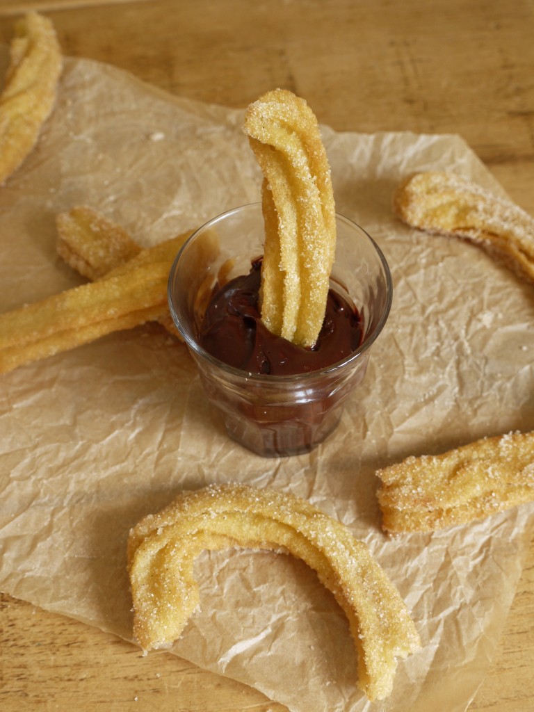 Churros with Chocolate Sauce