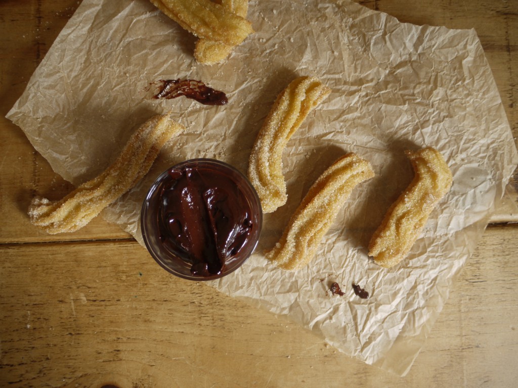 Churros with Chocolate Orange Sauce