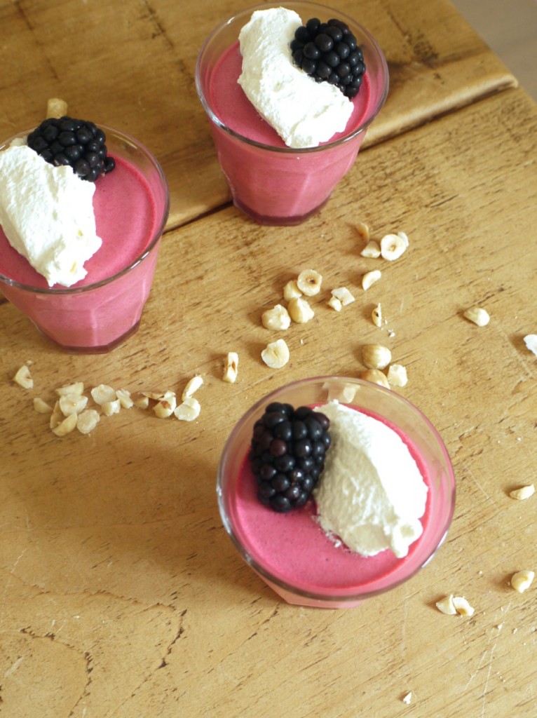 Blackberry Mousse Vanilla Cream