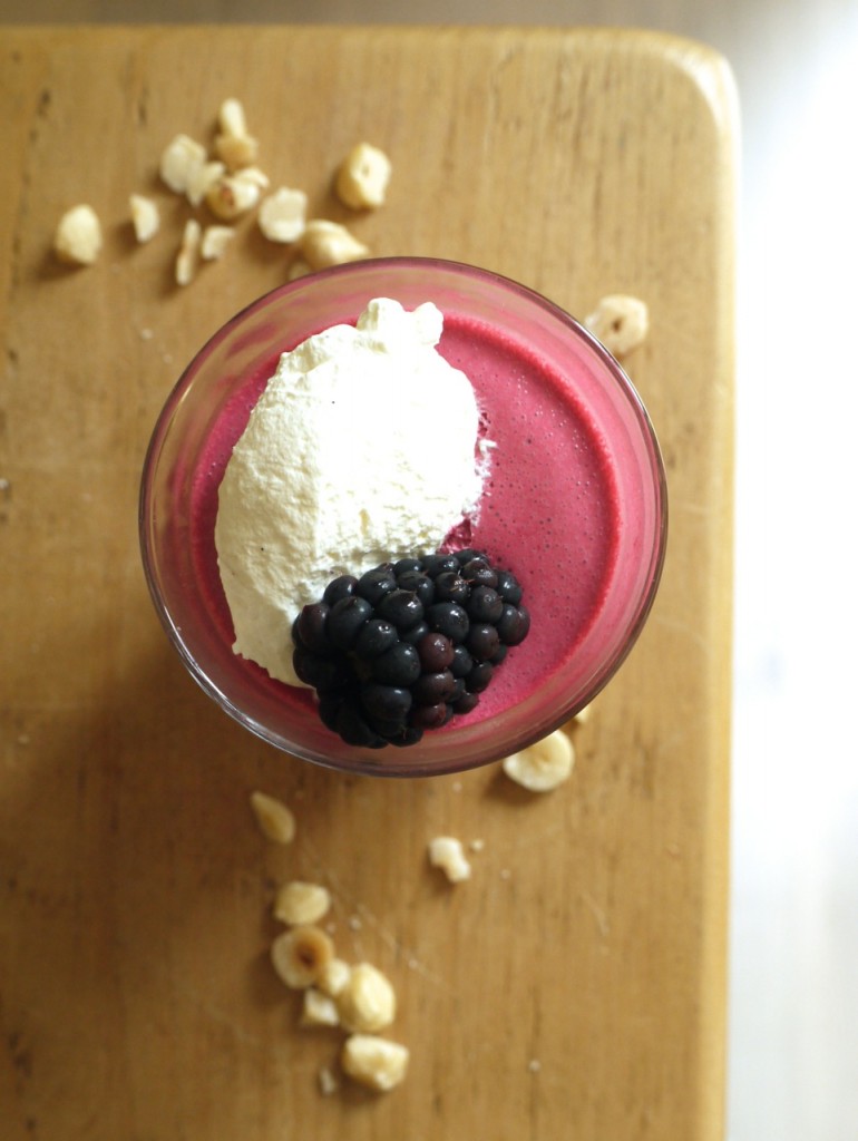 Blackberry Mousse Vanilla Cream