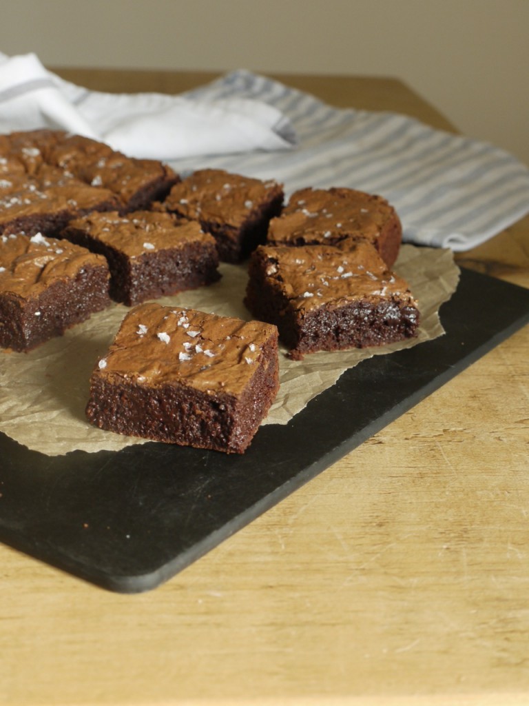 Gooey Rye Chocolate Brownies