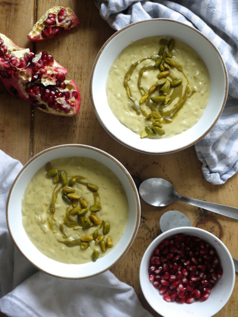 Pistachio & Pomegranate Rice Pudding