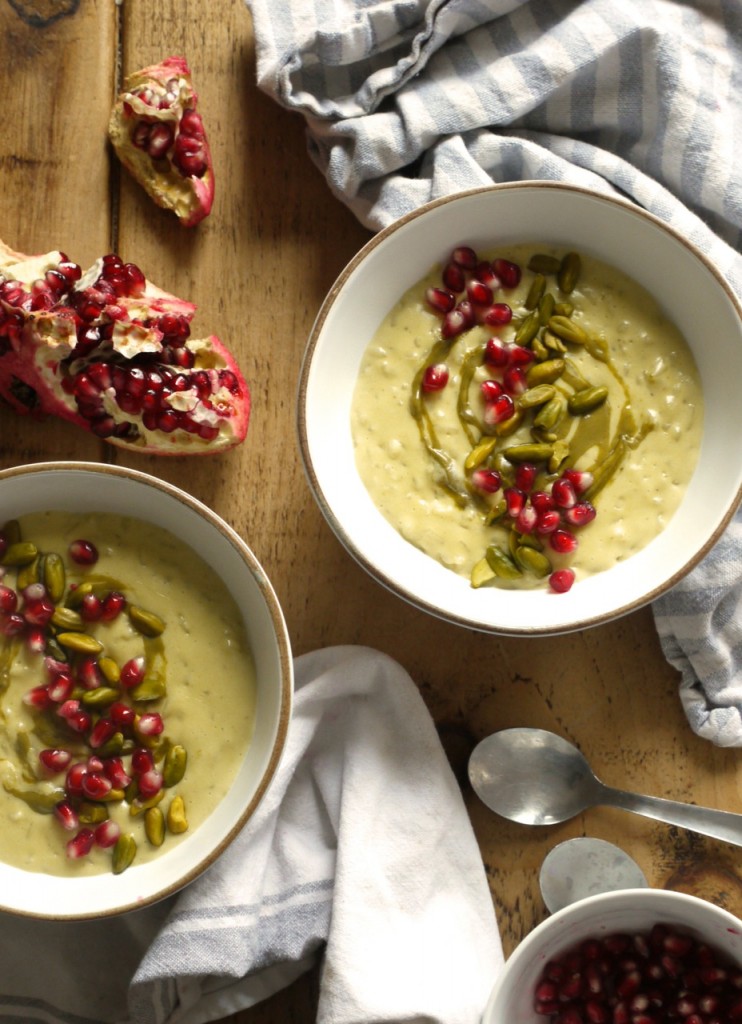 Pistachio & Pomegranate Rice Pudding Bowls