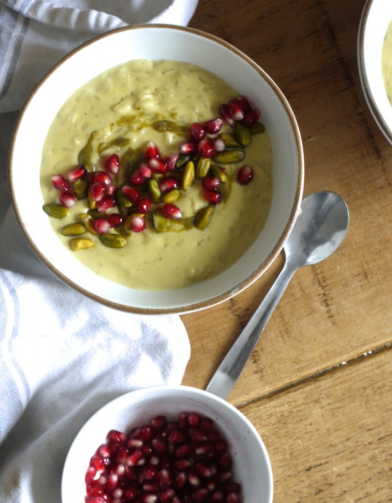 Pistachio & Pomegranate Rice Pudding Bowls