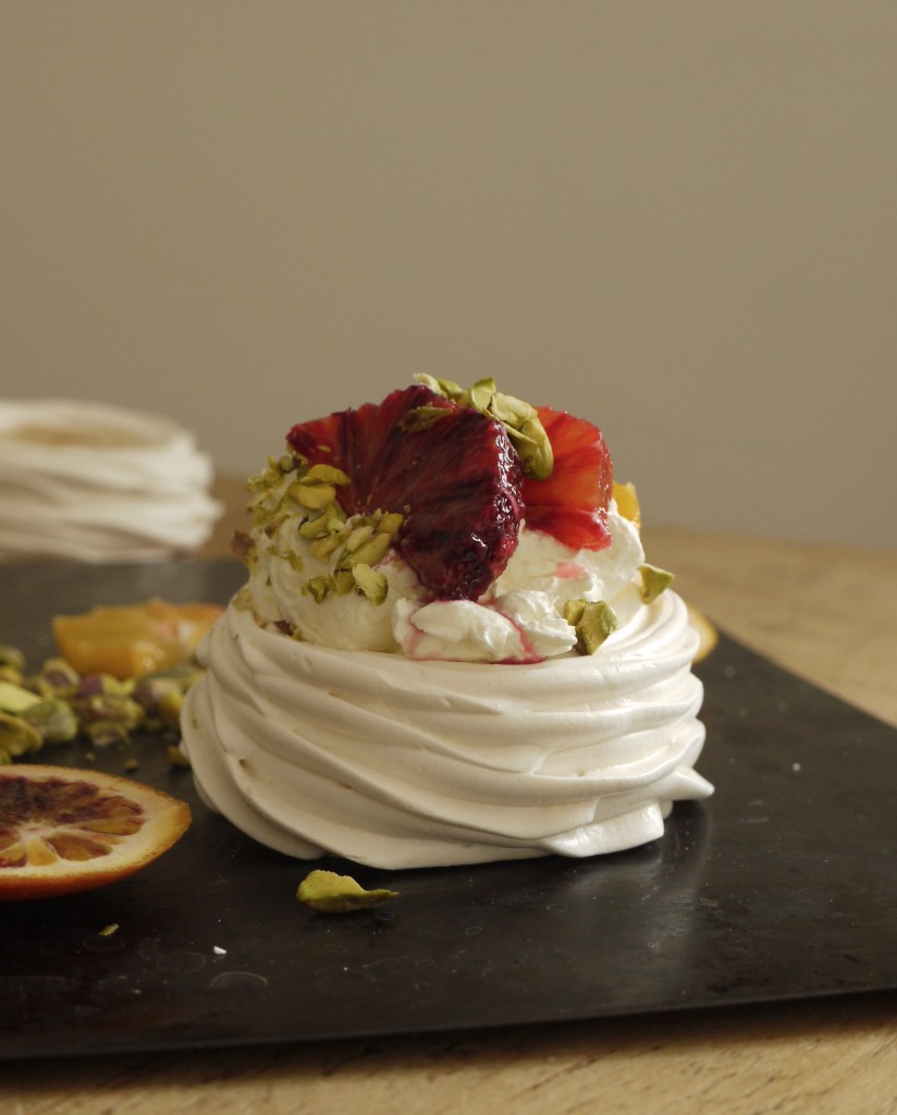 Blood Orange Pistachio Pavlovas - 2