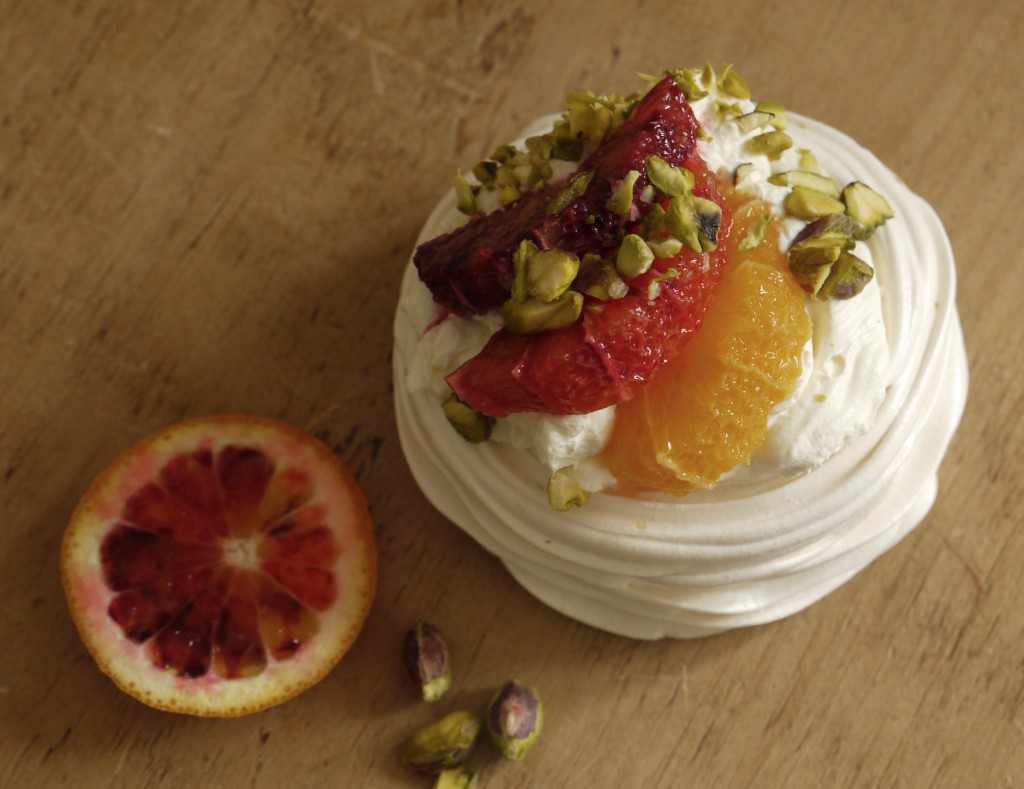 Blood Orange Pistachio Pavlovas - 4