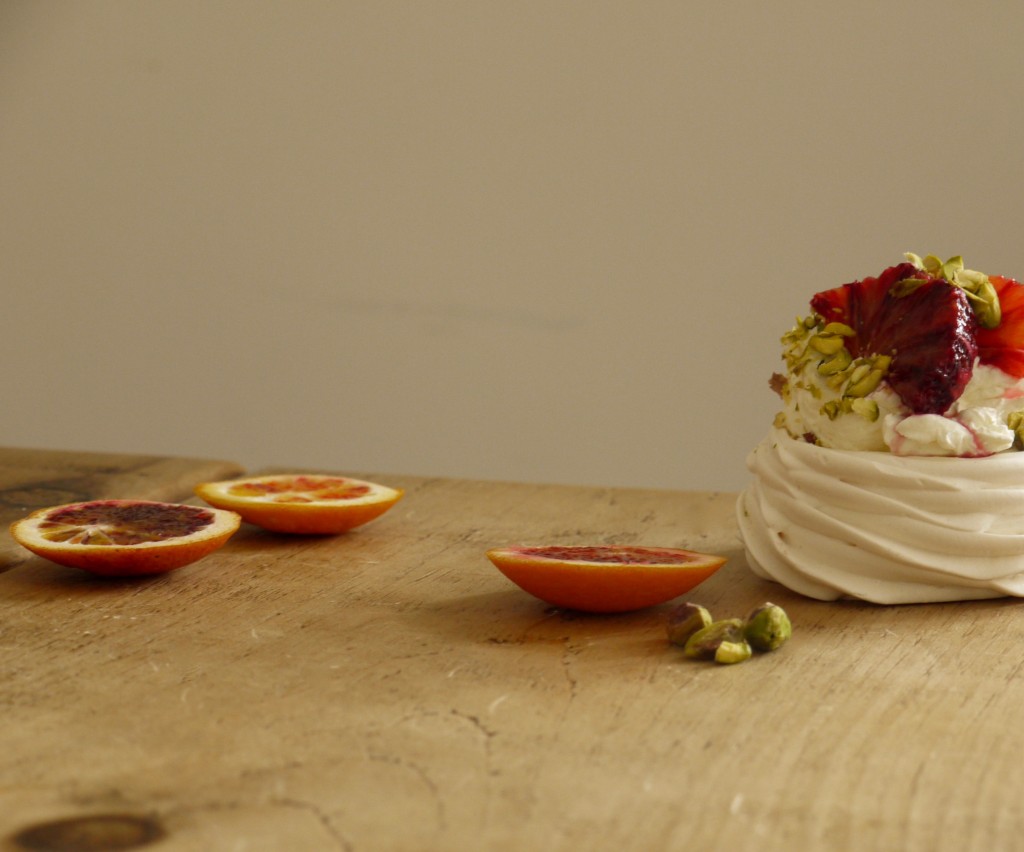 Blood Orange Pistachio Pavlovas - 5