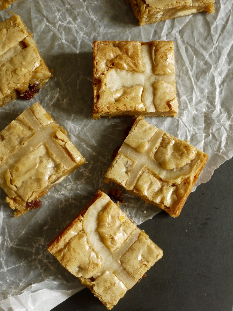 Hot Cross Blondies