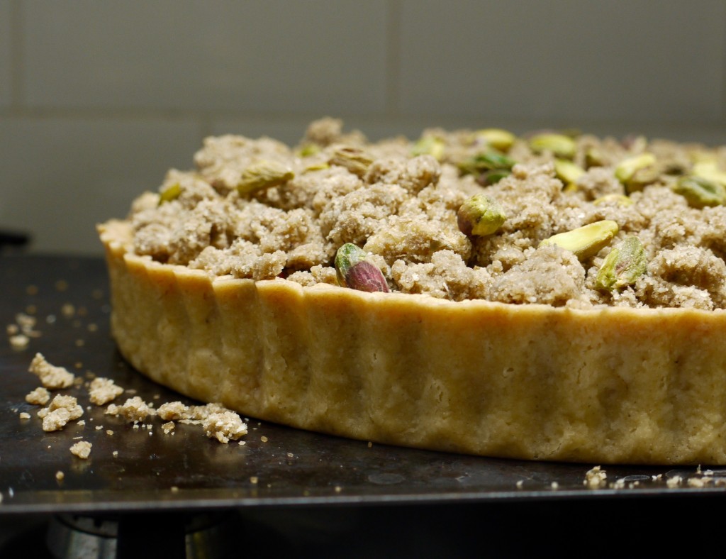 Rhubarb Rye Crumble Tart - 4