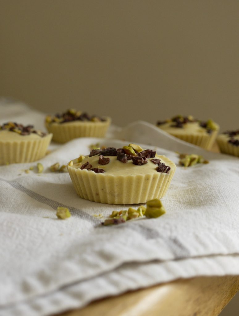 White Chocolate Pistachio Butter Cups