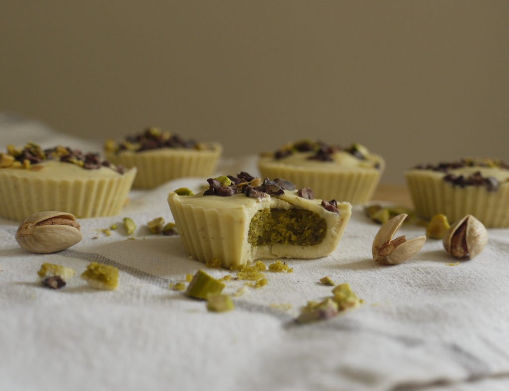 White Chocolate Pistachio Butter Cups