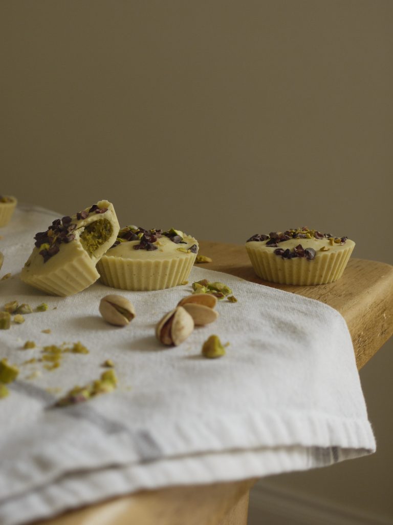 White Chocolate Pistachio Butter Cups