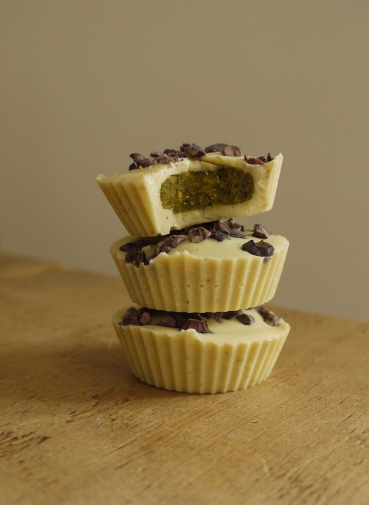 White Chocolate Pistachio Butter Cups