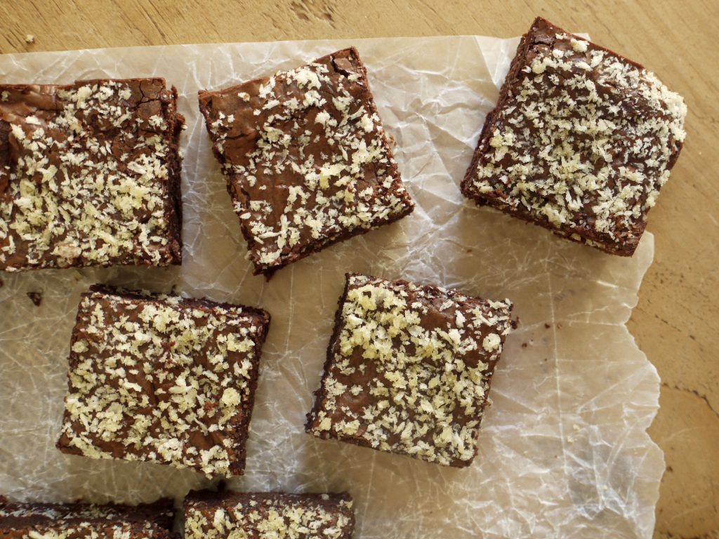 Dark Chocolate Panko Brownies - 2