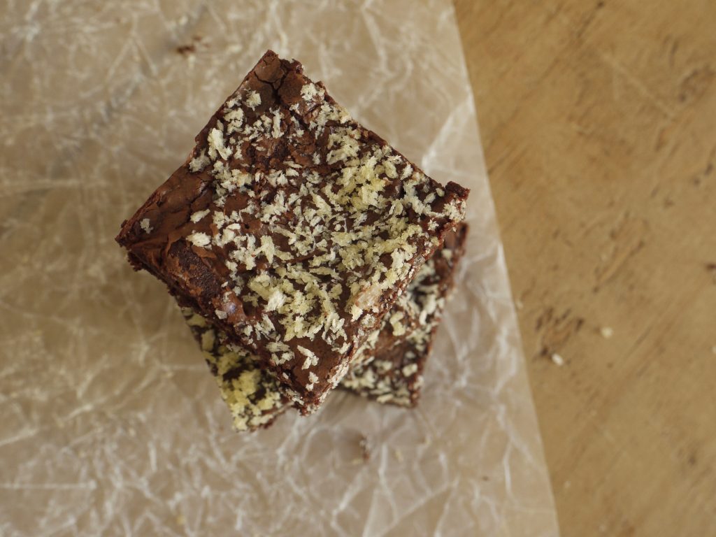 Dark Chocolate Panko Brownies - 4