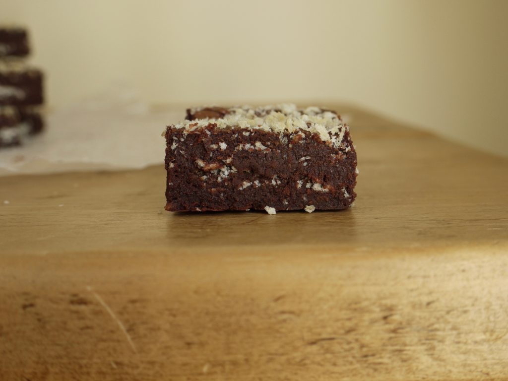 Dark Chocolate Panko Brownies - 5