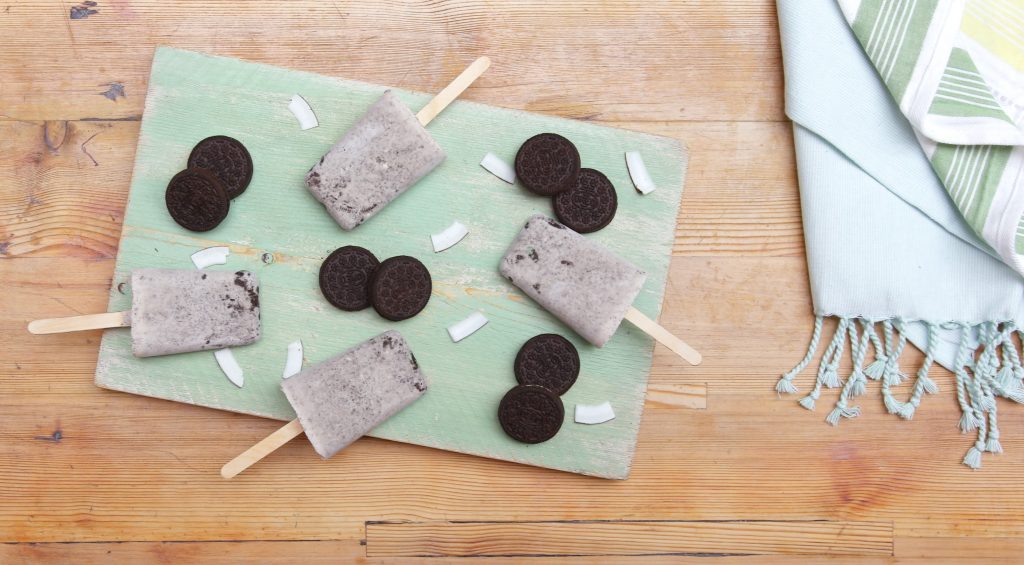 Mint Oreo Popsicles