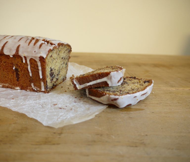 Grapefruit Olive Oil Cake with Bittersweet Chocolate thelittleloaf