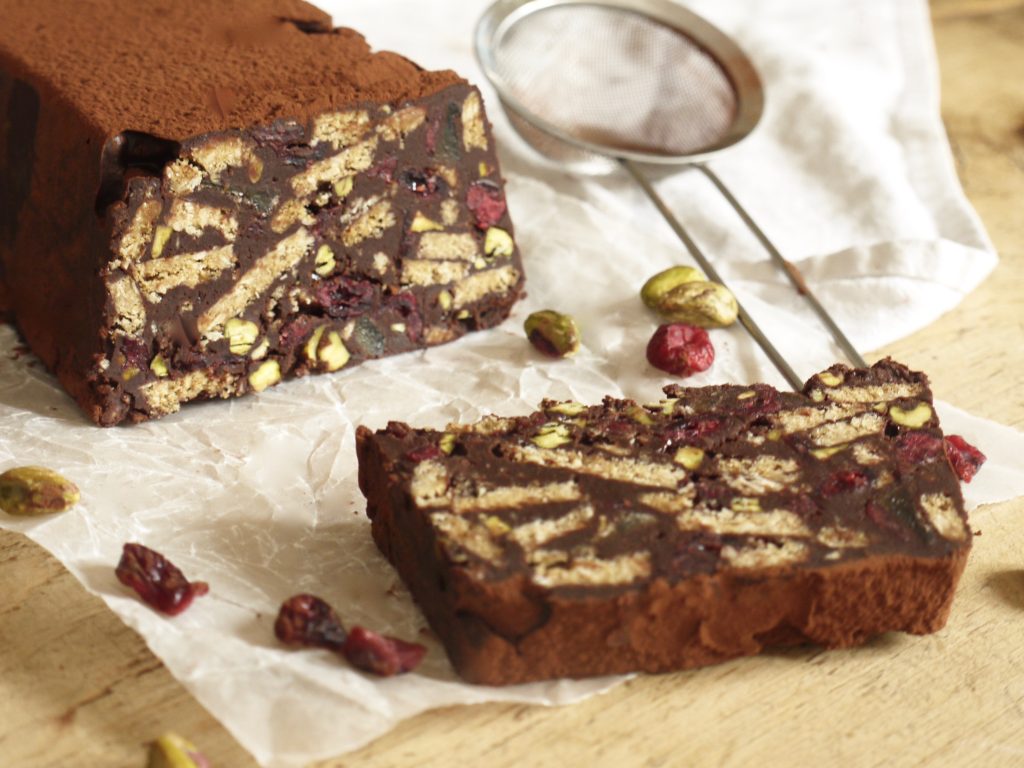 festive-chocolate-biscuit-cake-with-cranberries-pistachios-ginger-3