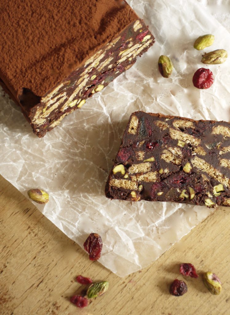 festive-chocolate-biscuit-cake-with-cranberries-pistachios-ginger-5