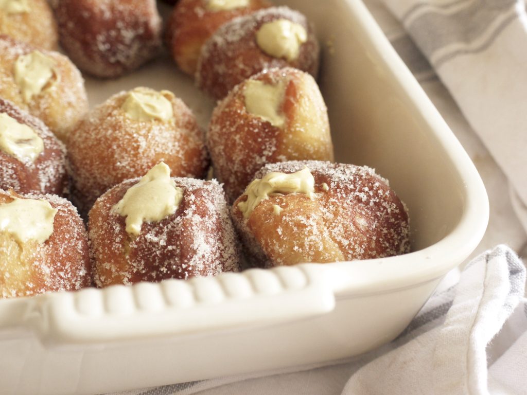 PIstachio Cream Filled Doughnuts - 3