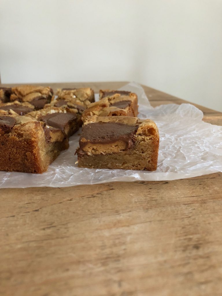 Peanut Butter Cup Blondies - 3