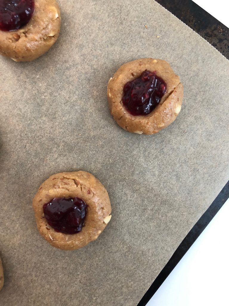 Peanut Butter & Jam Thumbprint Cookies - 3