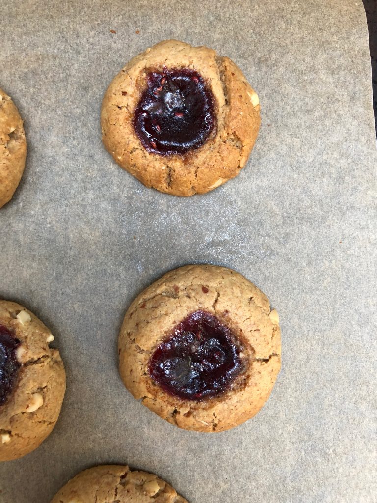 Peanut Butter & Jam Thumbprint Cookies - 4