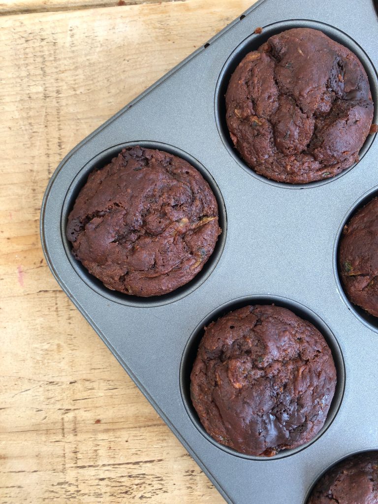 Chocolate Courgette Muffins - 4