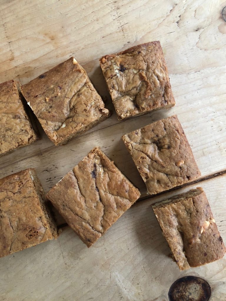 Double nut butter blondies - 1