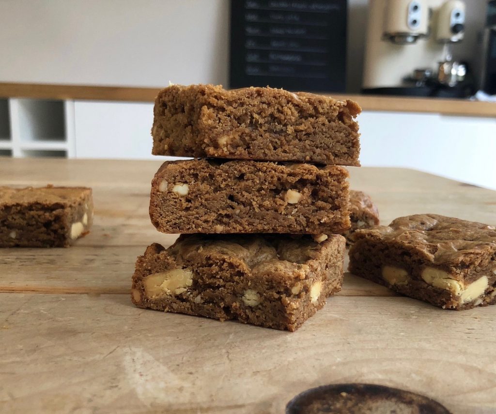 Double nut butter blondies - 4